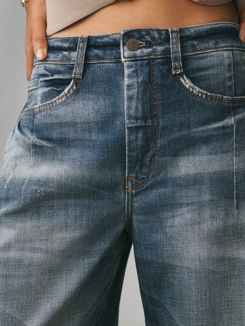 Pilcro Mid-Rise Heritage Barrel Jeans - Casual Women's Jeans - Picture 4 of 8